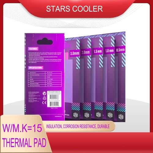 Cooler Master thermal silicon pad 15.3W/MK is suitable for CPU/GPU card motherboard RAM SSD water-cooled thermal pad