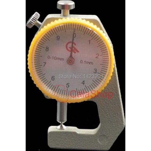 1 Pcs / Lot Pointed Head Thickness Gauge Leather Thickness Meter Tester Tools 0-10mm for Leather Craft