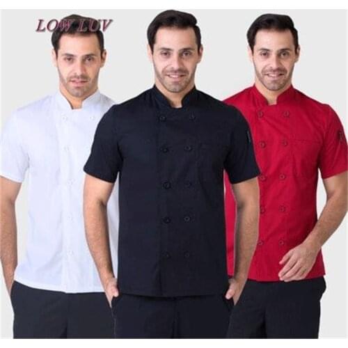 Summer short sleeve chefs uniform breathable net chef shirt 2017 new special mesh cool chef white waiter uniform cheap workwear