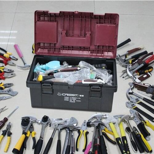 Hard Plastic Tool Case Household Impact Resistant Multifunction Tools Box Professional Cassetta Attrezzi Tools Packaging DK50TB