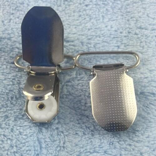 1'' 25 mm Metal Paci Pacifier Suspender Clips Holders for Craft Project 50pcs/lot