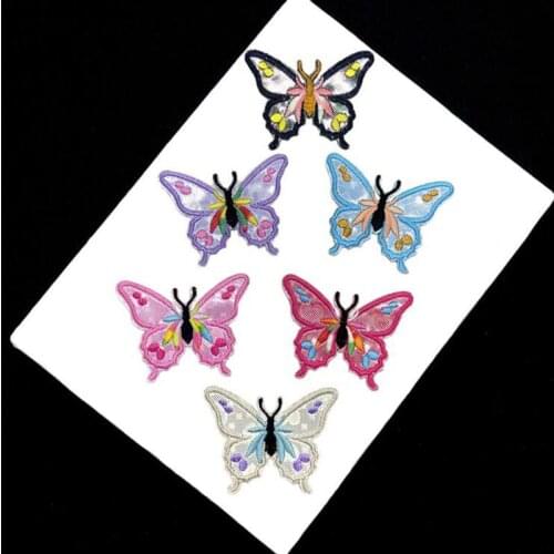 20pcs Butterfly Embroidered Patches For Clothing Iron On Patch Appliques Garment Hoodies Bag Cheongsam Jeans Jacket Patchwork