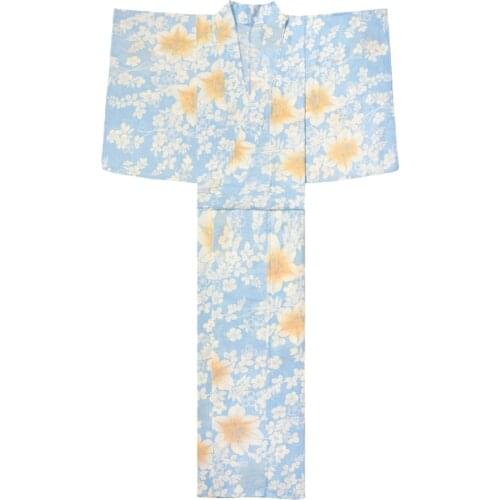 2021 New Arrival Top Quality Women Japanese kimono Traditional Bathrobe Summer Sakura kimono mujer yukata Komono