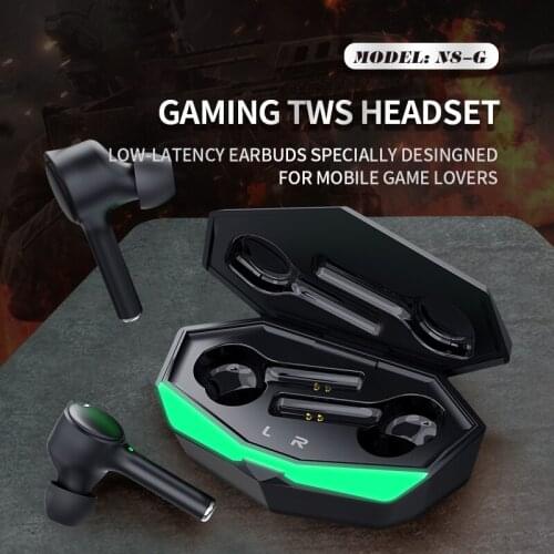 2021 New Wireless The Game Bluetooth Ear Headset Automatic Pairing TWS 5.0 Noise Cancelling N8-G Earbuds Motion Heavy Bass