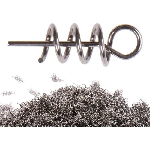 50pcs/Bag Fising Lure 1cm Fishing Pin Spiral Fishing Bait Steel Fishing Spring Of Fishing Accessories
