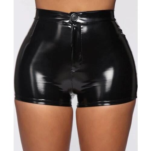 Black High Waist Shorts Women Nightclub Party Sexy Slim Shorts Summer Close-fitting Waist Womens Sport Shorts 2021 New Style