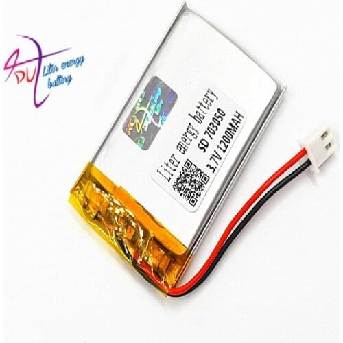 XHR-2P 2.54 5PCS 703050 3.7V 703048 meters of rabbit early childhood story treasure machine 1200mAh lithium polymer battery