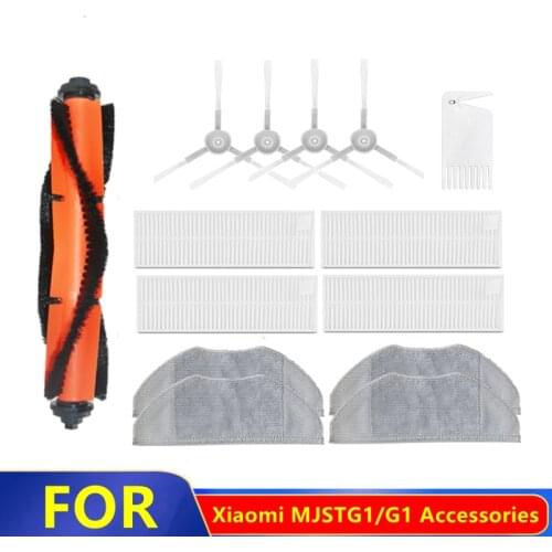 Hepa Filter Main Brush Cover Mop Cloth Side Brush Accessories For Xiaomi G1 Robotic Vacuum Cleaner MIJIA MJSTG1 Parts