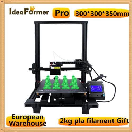 Ideaformer Pro FDM 3D Printer Dual Z Axis &Dual Y Axis silent Printing 300*300*350mm Full Metal Magnetic Build Plate DIY Printer
