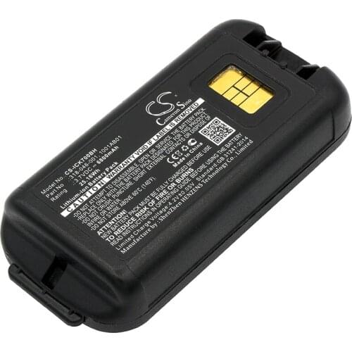 Cameron Sino Barcode Scanner Replacement Li-ion Battery 6800mAh For 1001AB01 Sierra CK70, CK71 Free Tools