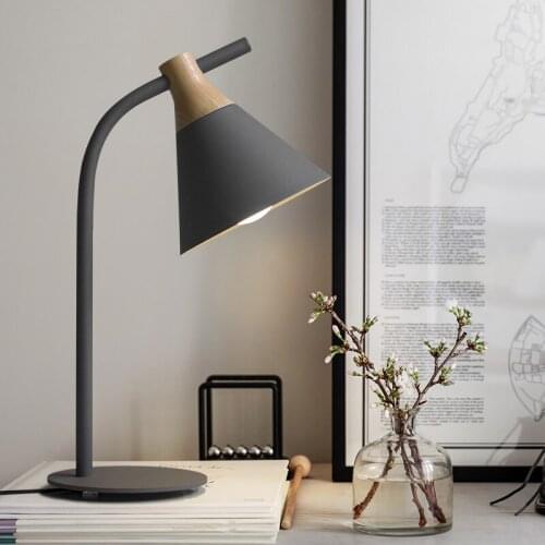 Nordic minimalist bedroom lamp eye protection creative desk bedside study children learning macaron table light YHJ122006