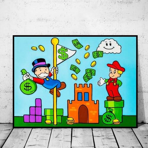 Modern Room Print Set of 17 Rich Monopoly Quotes Wall Painting Success Inspirational Trends Art No Frame Pictures