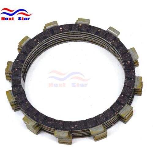 New 6Pcs Motorcycle Engine Parts Clutch Friction Plates Fit For SUZUKI DR200SE 96-13 RV200 02-16 RV200Z 03-04 TV125 92-95 LT250R