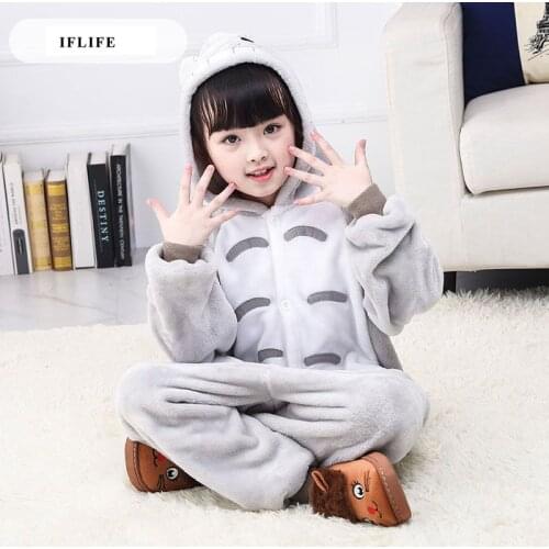 Pijama Infantil Onesie Hooded Kids Animal Cartoon Pajama My neighbor TOTORO Children Boy Girl Unisex Pyjama