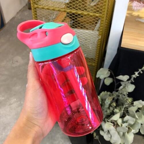 Portable Adult Kids Cute Leak-Proof Sport Juice Water Straw Drinking Cup Bottle Kitchen Drinkware Water Bottles