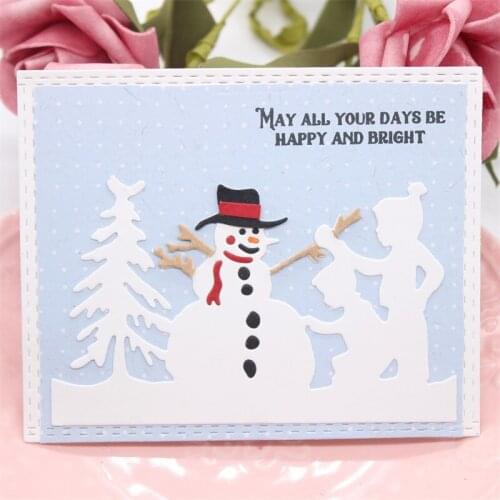 Christmas Snowman Metal Cutting Dies Stencils for DIY Scrapbooking/photo album Decorative Embossing DIY Paper Cards