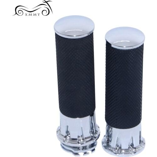Motorcycle Handlebar 1" inch 25mm Cross Grip Hand Grips For Harley Sportster Cruiser Bobber Chopper Custom