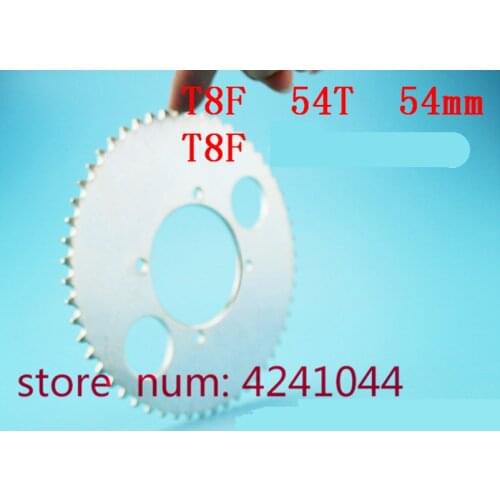 T8f Mini Moto Steel chain plate T8F 54T 54mm 54 Tooth Rear Chain Sprocket For 47cc 49cc Pocket Bike Mini Moto Quad ATV