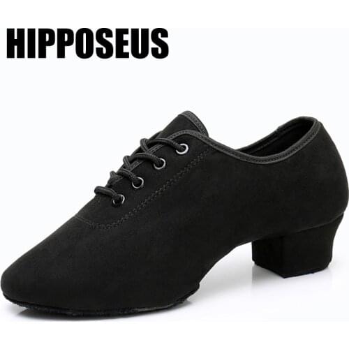 Dance Shoes Men Women Latin Modern Salsa Tango Ballroom Females Dance-Shoes 3/5cm Low Heel Party Dancing Shoes Soft/Rubber Sole