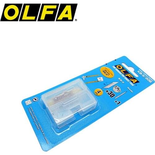Japan OLFA KB-5 engraving 30° blade AK-5 AK-3 small yellow carving knife special 30 pieces installed
