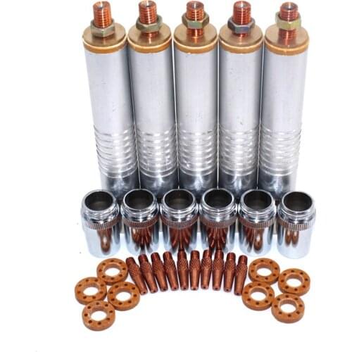 Welding machine parts NBC200 spool gun torch head tube barrel welding tips shield cups gas ring for MIG MAG NBC welding machine