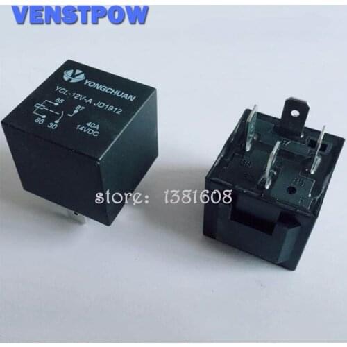 1PC 4 Pin Automobile Relay JD1912 without Plastic Chair 12V 40A Large Contacts Conditioning Relay