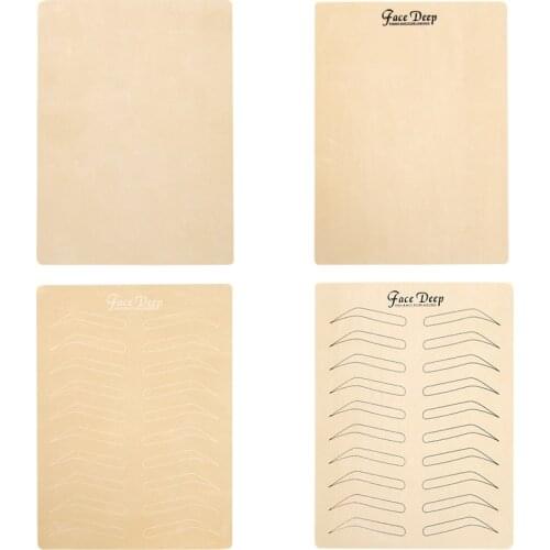 4 Type Microblading Latex Practice Skin No ink required Permanent Tattoo Eyebrow Skin Tattoo Practice Tool For Beginner Training