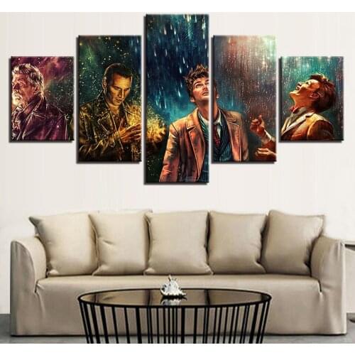 No Framed Canvas 5Pcs Who Movie Characters Pictures Wall Art Posters Home Decor Accessories Living Room Decoration Paintings