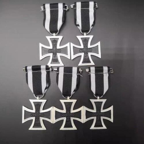5pcs/lot Germany 1914 Iron Cross 2nd Class with Ribbon World War I Military Decoration Deutschland Eisernes Kreuz II. Klasse EK2