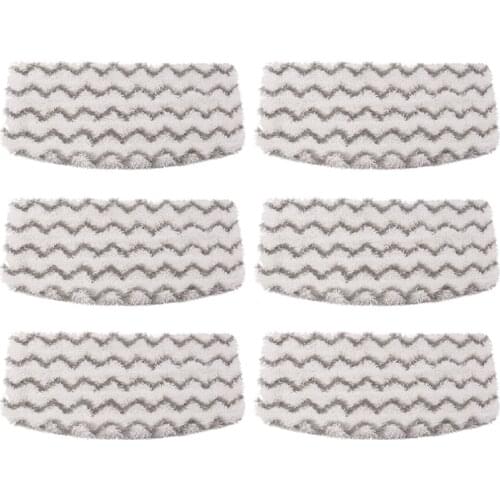 6 Pcs Dirt Grip Microfiber Pads Replacement for Shark Steam Mop S1000 S1000A Vacuum Cleaners