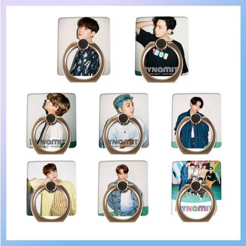 8pcs/lot Kpop DYNAMITE Mobile Ring Bracket Jimin Suga Jungkook V Jhope Jin RM Phone Stand Finger Ring Rotation Holder Toy Gift