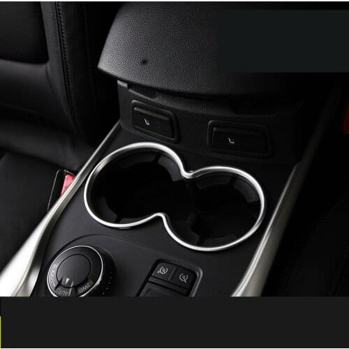 ABS Carbin Fibre /Silver Cup Storage Decorated Frame For Renault Kadjar 2016-2017 Z2EA1080