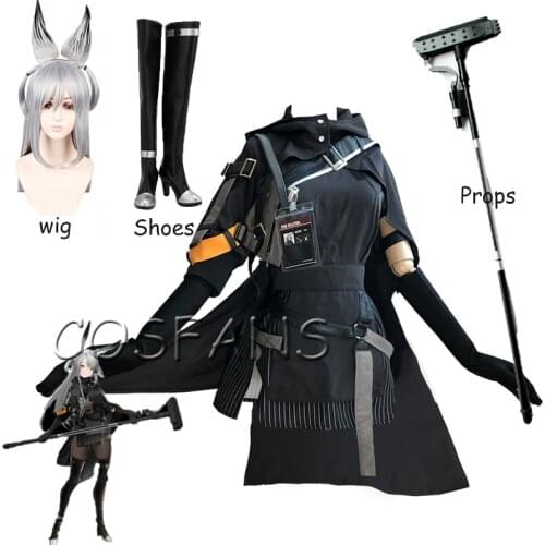 Anime Arknights Savage RHODES ISLAND Combat Gear Lovely Dress Uniform Cosplay Costume Halloween Outfit For Women Wig shoes props