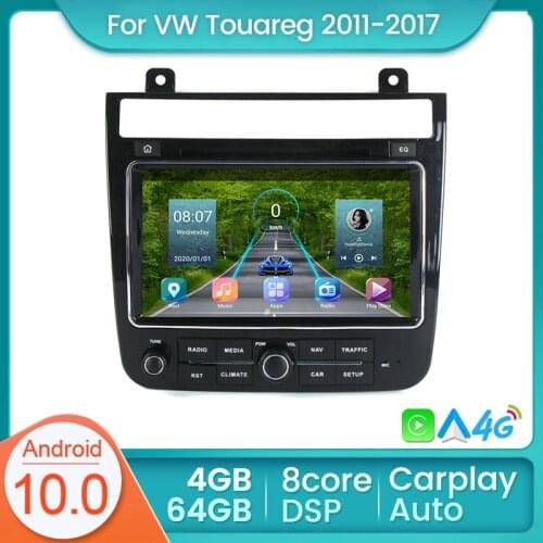 Android 10 4G LTE DSP Car Multimedia Radio Player VW Volkswagen Touareg 2011 2012 2013 2014 2015 2016 2017 2018 Carplay Auto