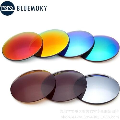 BLUEMOKY CR-39 Prescription Sunglasses Lenses Driving Fishing UV400 Polarized Anti-Glare Optical Myopia Sun Glasses Lens