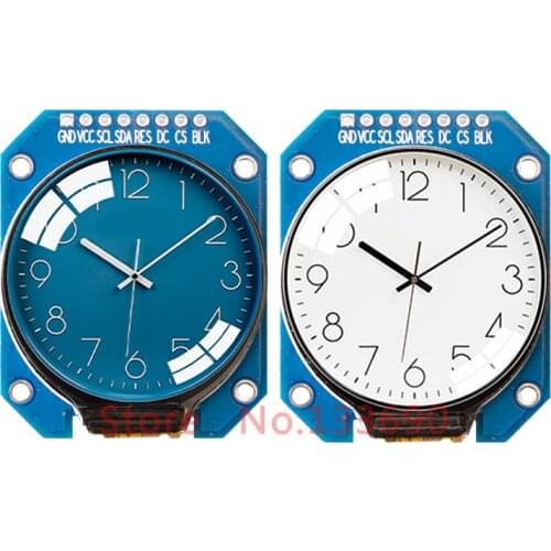 3.3v 1.28 inch IPS 8PIN SPI TFT LCD Color Round Screen with Adapter Board GC9A01 Drive IC 240(RGB)*240 for uno r3 raspberry pi