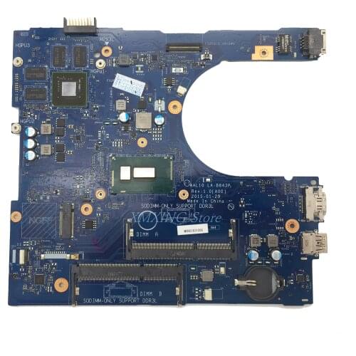 FULCOL For DELL Latitude 5458 5758 5558 Laptop Motherboard I7-5500U CPU LA-B843P CN-0V2X3C 0V2X3C V2X3C Tested 100% work