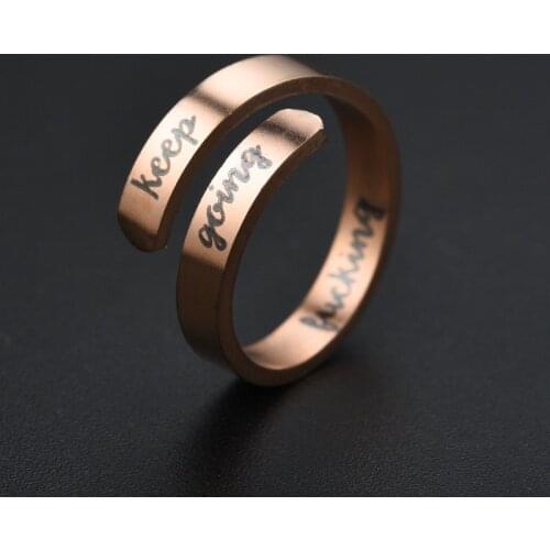 2021 Hot Fashion Trendy Open Woman Ring Adjustable Mens and Womens Jewelry Couple Valentines Day Anniversary Gift