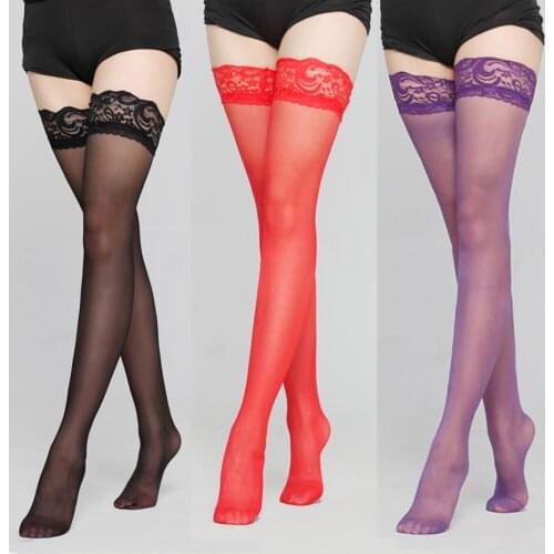 Available Black Sexy Fashion Ladies Women Lace Thigh High Stockings Summer Pantyhose Sex Long Stocking 1Pair
