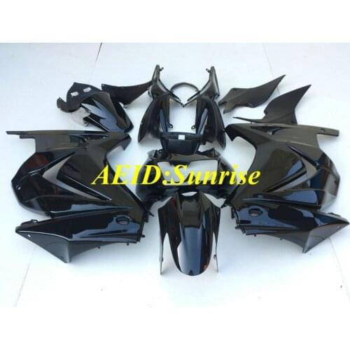 Injection mold Fairing kit for KAWASAKI Ninja ZX250R 08 09 10 12 ZX 250R EX250 2008 2012 ABS Gloss black Fairings+gifts KF42