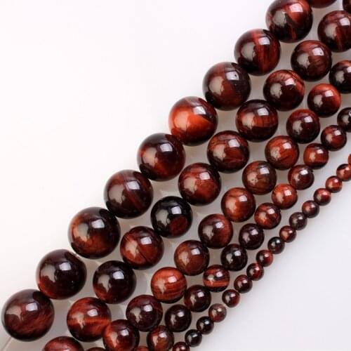 4 6 8 10 12mm Natural Tiger Eye Stone Beads Loose Beads Round Energy Stone Healing Power For DIY Jewelry Making HK031
