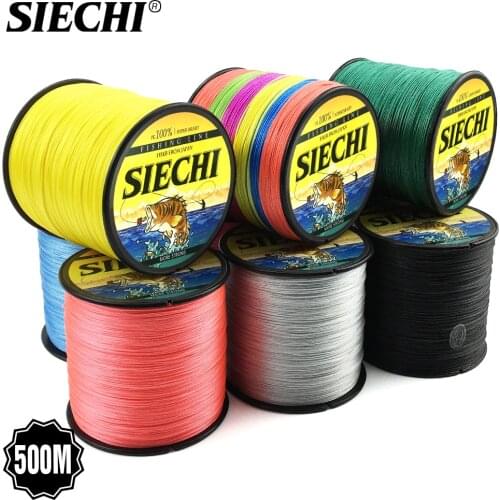 SIECHI 300M 500M 1000M 8 Strands Braided Fishing Line High endurance 9 Colors Super PE Line