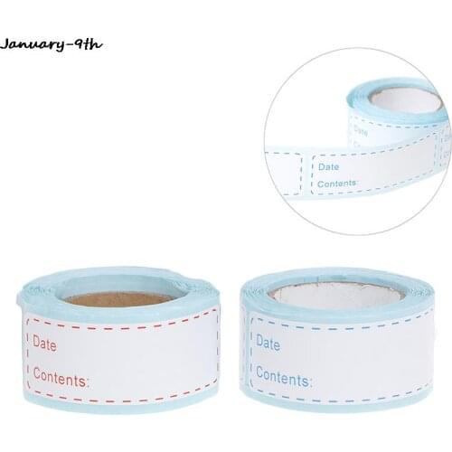 Material Food Storage Label Refrigerator Freezer Food Storage Date Content Stickers For Container Tin Bin Bag Bottle Jar Packing