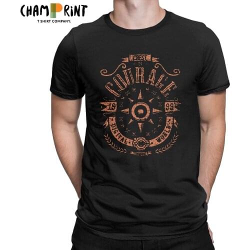 Men Crest Of Courage Greymon Taichi T Shirts Digimon Adventure Cotton Tops Creative Short Sleeve Round Neck Tees Gift T-Shirt