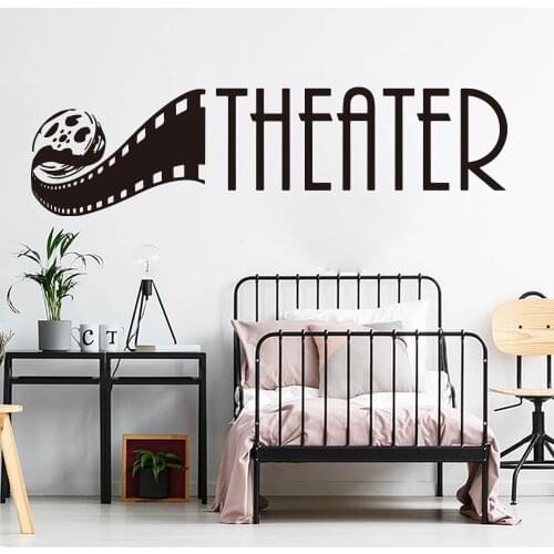 Home Theater Wall Decal Baby Nursery Bedroom Film Movie Cinema Home Theater Wall Sticker Living Room Vinyl Home Decor Art
