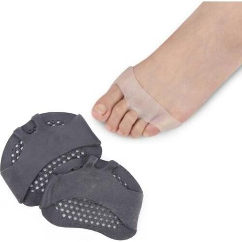 NEW 1 Pair Toe Pads Silicone Gel Foot Pads High Heel Shock Absorption Anti Slip-resistant Forefoot Pad Feet Pain Foot Care Tool