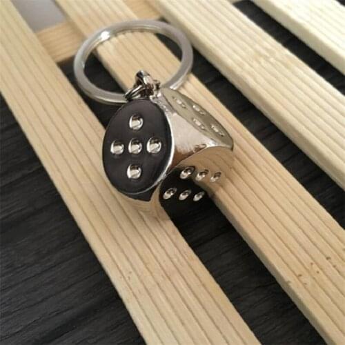 New Creative Key Chain Metal Personality Dice Poker Soccer Brazil Slippers Model Alloy Keychain For Car Key Ring