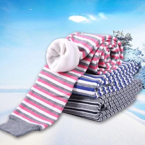 2021 Spring Autumn New Boys Girls Pants Children Thick Velvet Warm Trousers Girls Leggings Elastic Waist Cotton Leggings W331