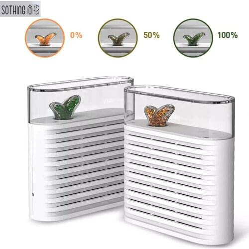 Original SOTHING Portable Plant Air Dehumidifier 150ml Rechargeable Reuse Air Dryer Moisture Absorber