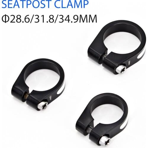 Bike Seatpost Clamp Bicycle Aluminum Alloy Seat Tube Clamp 28.6/31.8/34.9mm MTB Road Bike Seat Post Tube Clip Bike Parst